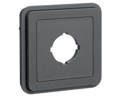 Kryt s otvorem O 22 mm, IP 55, Berker W.1, šedá