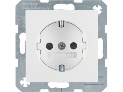 SCHUKO socket outlet, enhanced contact protection Berker S.1/B.3/B.7