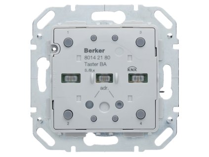 KNX 2-knapps modul med integrert busskobler, Berker S.1/B.x