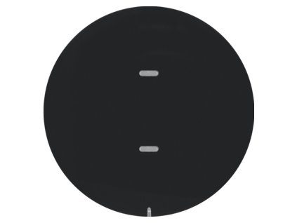 Sensor, push-button, 1-fold, Comfort with KNX label field, Berker R.1/R.3, black, gloss