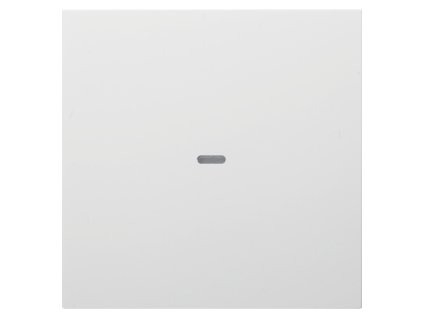 Cover for 1gang for push-button module with clear lens, KNX - Berker S.1/B.3/B.7, polar white glossy