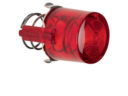 Knob for push-button/pilot lamp E10 Serie 1930/Glas/R.classic, red, transparent