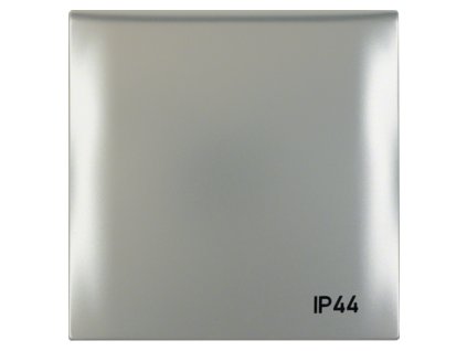1-fold frame with cap, printed "IP44", Integro Flow, chrome, matt lacquer.