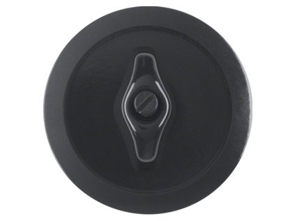 Centre plate with toggle Serie 1930/serie Glas, black glossy