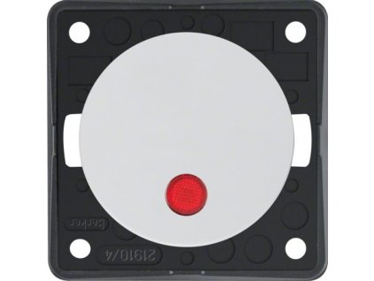 Kolébka ovládací 12V s červenou čočkou, Integro Flow/Pure, antracit, mat