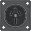 Socket with protective contact, AU, Integro devices, anthracite, matt