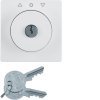 Centre plate with lock and push lock function for switch for blinds Berker Q.1/Q.3/Q.7/Q.9