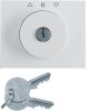 Centre plate with lock and push lock function for switch for blinds Berker K.1/K.5