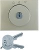 Centre plate with lock and push lock function for switch for blinds Berker K.1/K.5
