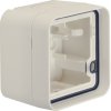 1-fold box with frame and gland, empty for device for device, IP 55, Berker W.1, white, matt