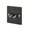 Toggles Dimmers Side Cut Outs 0000s 0003 2G Smoked Bronze Steel