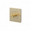 EU Electricity 1G dimmer Brass main