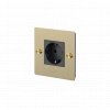 EU Electricity 1G Socket Brass main