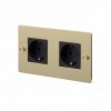 EU Electricity 2G Socket Schuko brass main