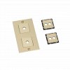 EU ELECTRICITY 2G Vertical Wall Plate Infill Brass