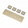 EU ELECTRICITY 4G Wall Plate Infill Brass