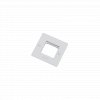 EU ELECTRICITY 1G Wall Plate No Infill White