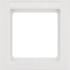 Frame with labeling field Berker Q.9, white velvety