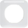 Frame with labelling field Berker R.1, white, glossy