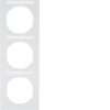 Frame with labelling field Berker R.3, white glossy