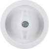 Centre plate with toggle, Serie 1930/serie Glas, polar white glossy