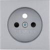 Socket with earthing pin with touch protection and surge arresters T3, Berker S.1/B.3/B.7