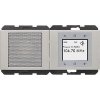 Radio Touch, 230 V AC, 50/60 Hz, Stereo FM radio s RDS, Berker K.5, ušlecht. ocel, lak.