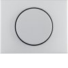 Centre plate for rotary dimmer/rotary potentiometer with setting knob, Berker K.1/K.5