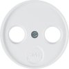 Centre plate for aerial socket 2-/3hole Berker R.1/R.3/R.8