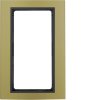 Frame with large cut-out Berker B.3, alu, gold/anthracite matt