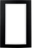 Frame with large cut-out Berker B.3, alu, black/white