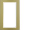 Frame with large cut-out Berker B.3, alu, gold/white