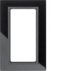Frame with large cut-out Berker B.7, glass, black