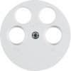 Centre plate for aerial socket 4hole (Ankaro) Berker R.1/R.3/R.classic