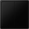 Jung LS990 vypínač dvojtý černý mat