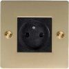 BaP EU zásuvka typu E brass