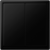 Jung LS990 vypínač dvojtý černý mat