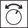 REGULIER DREHKNOPF DIFF SYMBOL