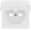 Socket with earthing pin with touch protection and surge arresters T3, Berker S.1/B.3/B.7
