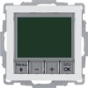 Digitální termostat s nastavením času a centrálním dílem, Berker Q.1/Q.3/Q.7/Q.9
