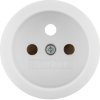 Centre plate for socket outlet with grounding pin and cover plates, serie 1930