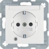 SCHUKO socket outlet with control LED, labelling field, enhanced contact protection Berker S.1/B.3/B.7