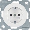 SCHUKO socket outlet with screw-in lift terminals and enhanced contact protection, Berker R.1/R.3/R.8