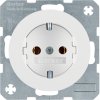 SCHUKO socket outlet with screw-in lift terminals, Berker R.1/R.3/R.8