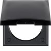 1-fold frame with cap, Integro Flow/Pure, black, gloss