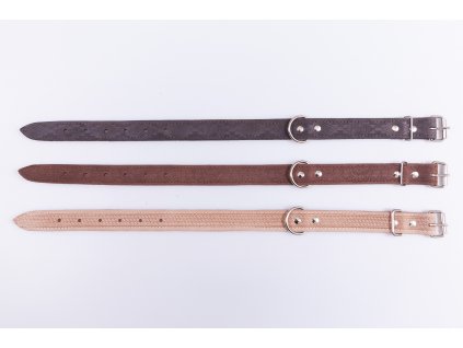 Obojok kožený s potlačou 3x62