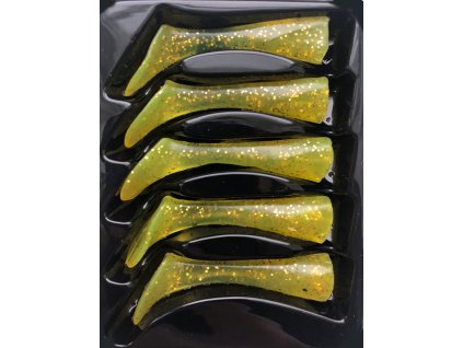 Headbanger Shad 11 Replacement Tail Golden Shiner