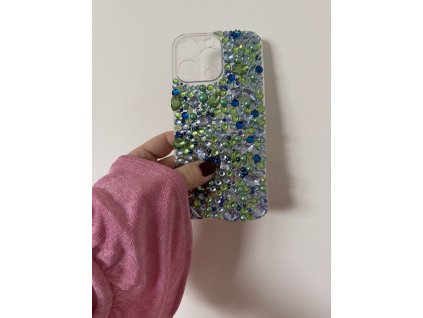 Modro- zelený kamínkový kryt