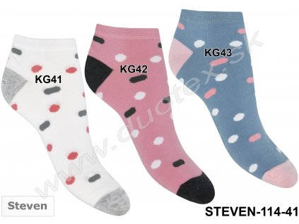 Kotníkové ponožky Steven-114-41