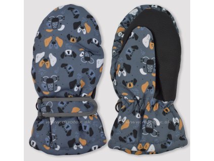 Rukavice N-RN012-B01 (Velikost 16cm, Barva tm.sivá)